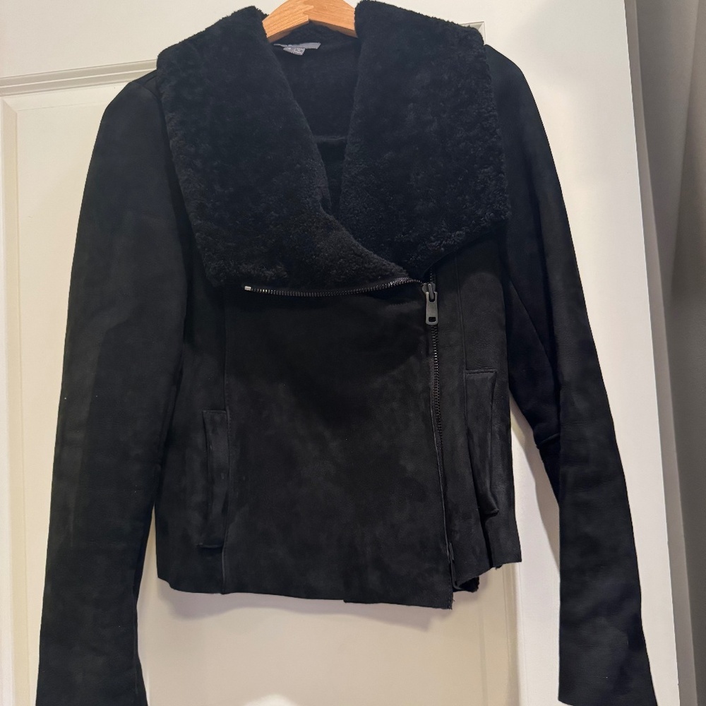 Vince 100% Lamb Shearling jacket. Gorgeous. Best for sizes 0-4.